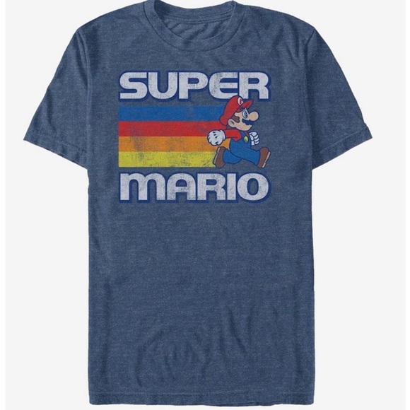 Nintendo Super Mario | Men's Retro Running Fast Lane T-Shirt; Size M - Picture 1 of 7